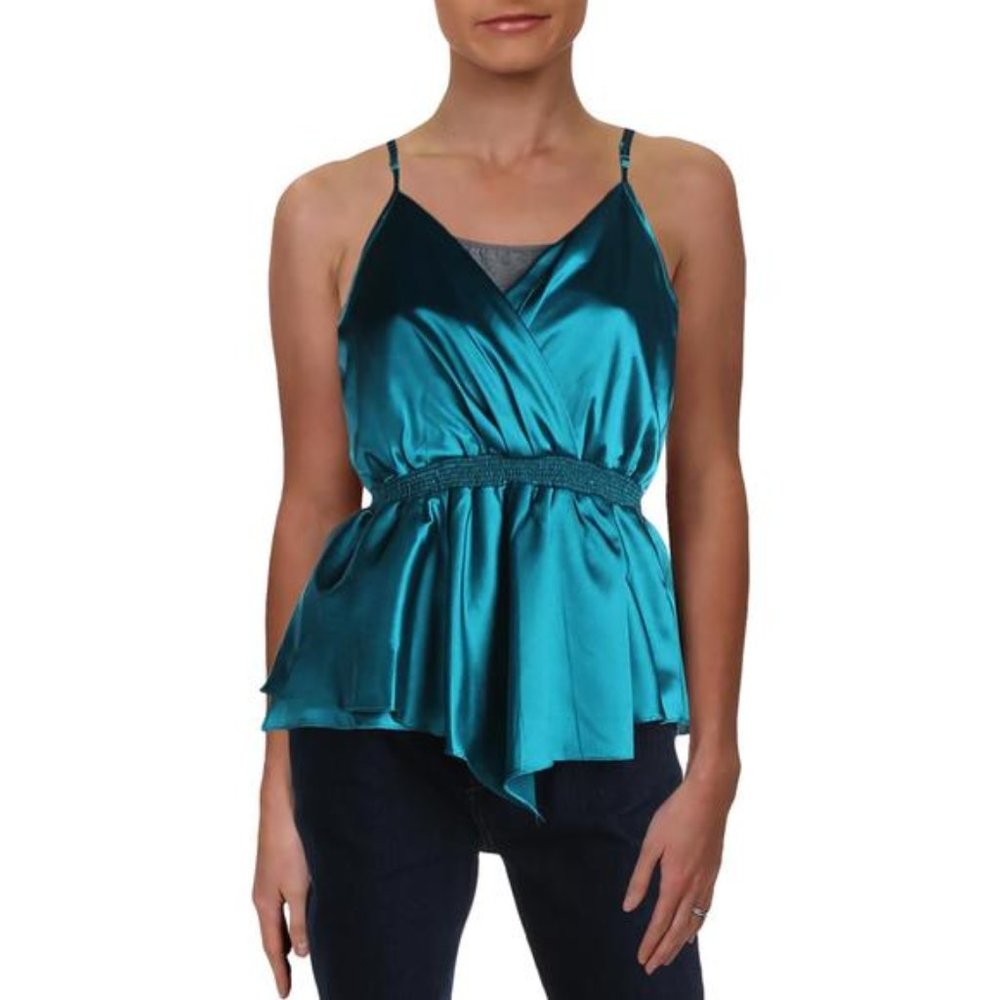 Lisa & Lucy Smocked V Neck Blouse